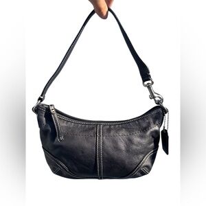 Coach Black Soho Mini Hobo Leather Shoulder Bag